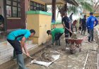 UIN SUNA Lhokseumawe Bersihkan Fasilitas MAN 6 Aceh Utara Pascabanjir