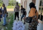 Kapolres Lhokseumawe Salurkan 50 Kantong Daging Kurban untuk Penghuni Huntara