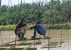 Progres Jembatan Peudari Capai 60 Persen, Pemasangan Rangka Besi Berlanjut