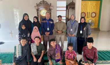 Mahasiswa KPM 10 UIN Sultanah Nahrasiyah Gelar “Ramadhan Bersama Alquran” untuk Anak Terdampak Banjir
