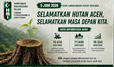 Selamat Hari Lingkungan Hidup Sedunia, HMI: Deforestasi Aceh Harus Jadi Alarm Darurat Pemerintah