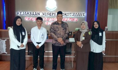 Mahasiswa Hukum Tata Negara UIN Sultanah Nahrasiyah Lhokseumawe Ikuti OJT di Kejaksaan Negeri Lhokseumawe