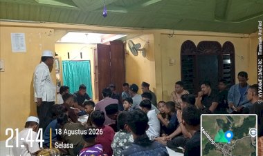KPM UIN Sultanah Nahrasiyah Ikut Bersama Warga Tingkeum Gelar Zikir Barzanji