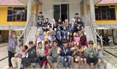 KKN Kelompok 14 Unimal Ajak Anak-Anak Cot Mee Gemar Menabung
