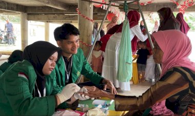 KKN Kelompok 14 Cot Mee Gelar Cek Gula Darah Lansia