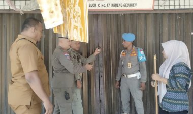 15 Ruko di Dewantara Disegel, Penyewa Tunggak Retribusi hingga Enam Tahun