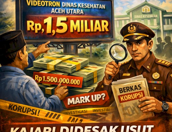 Anggaran Rp 1,5 Miliar Untuk Videotron Dinkes Aceh Utara Disorot, Kajari Didesak Usut Dugaan Mark Up