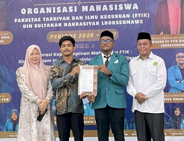 Muhammad Agha A Dilantik sebagai Ketua Umum DEMA FTIK, Serukan Gerakan Mahasiswa Berdampak