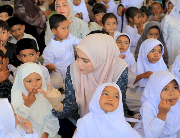 Pulihkan Senyum Anak Pascabencana, Bunda PAUD Lhokseumawe Gelar Trauma Healing di Ujong Pacu