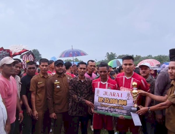 Teupin U Pertahankan Gelar, Juara Turnamen Sepak Bola HUT RI ke-81 Pirak Timu