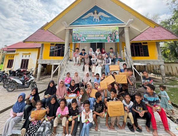 KKN Kelompok 14 Meriahkan HUT ke-81 RI Bersama Anak-Anak Desa Cot Mee
