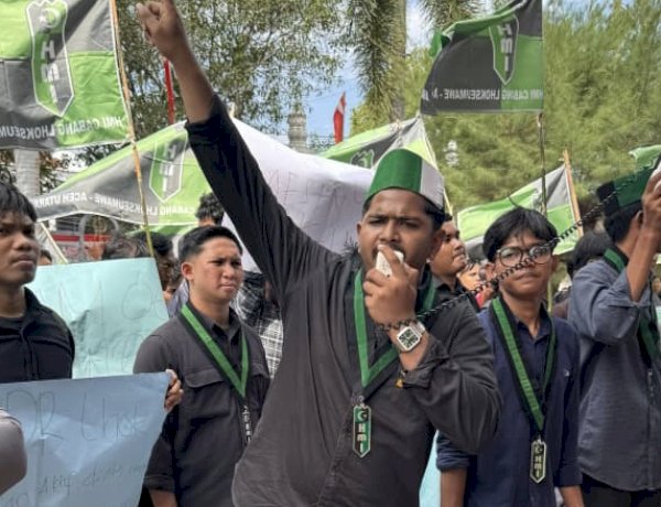 Dari MBG hingga APBK, Ini Tujuh Tuntutan HMI di DPRK Lhokseumawe