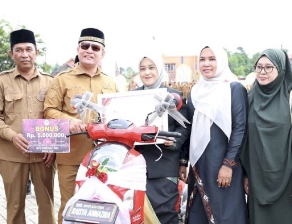 Raisya Annazira Juara I MTQ Nasional, Ayah Wa Serahkan Honda Scoopy