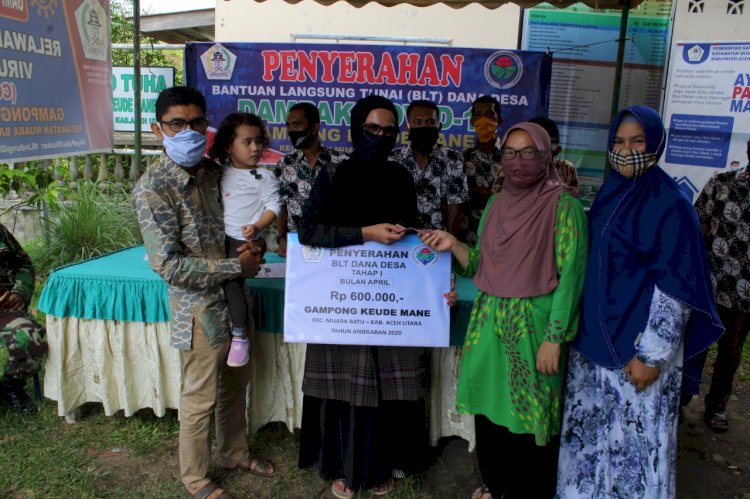 78 KK di Keude Mane Menerima BLT Bersumber Dana Desa