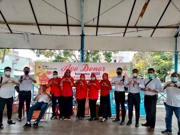 47 Kantong Darah dari  PDDI Untuk Warga Lhokseumawe dan Aceh Utara