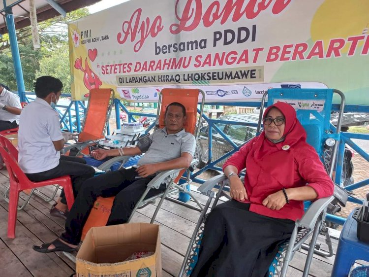 47 Kantong Darah dari  PDDI Untuk Warga Lhokseumawe dan Aceh Utara