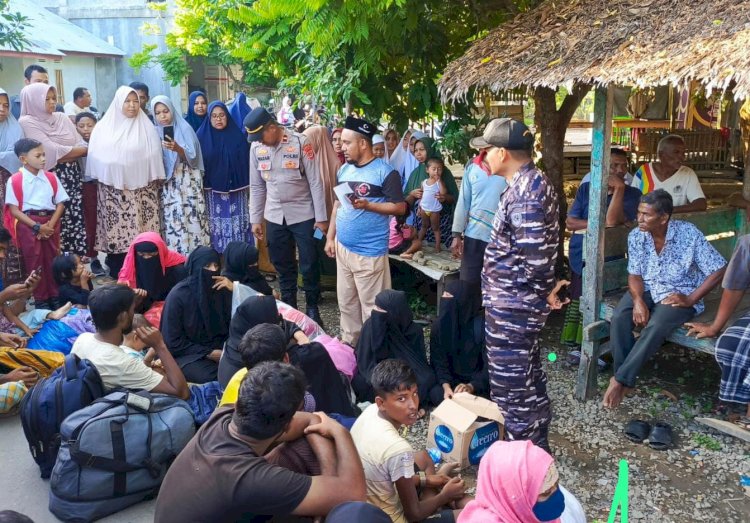 Aneh ! Warga Tidak Temukan Kapal Pengangkut 36 Warga Rohingya Yang Mendarat di Bireun