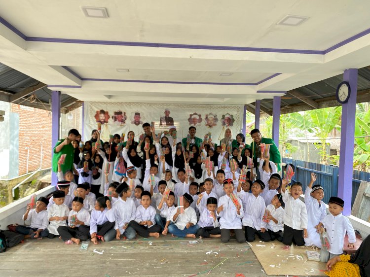 Santri di Bayu Jadi Sasaran Kampanye Peduli Lingkungan Mahasiswa KKN Unimal