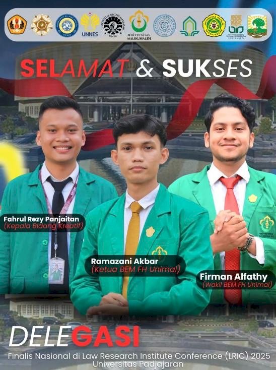 Mahasiswa Hukum Unimal Tembus Final Ajang Riset Nasional di Universitas Padjadjaran