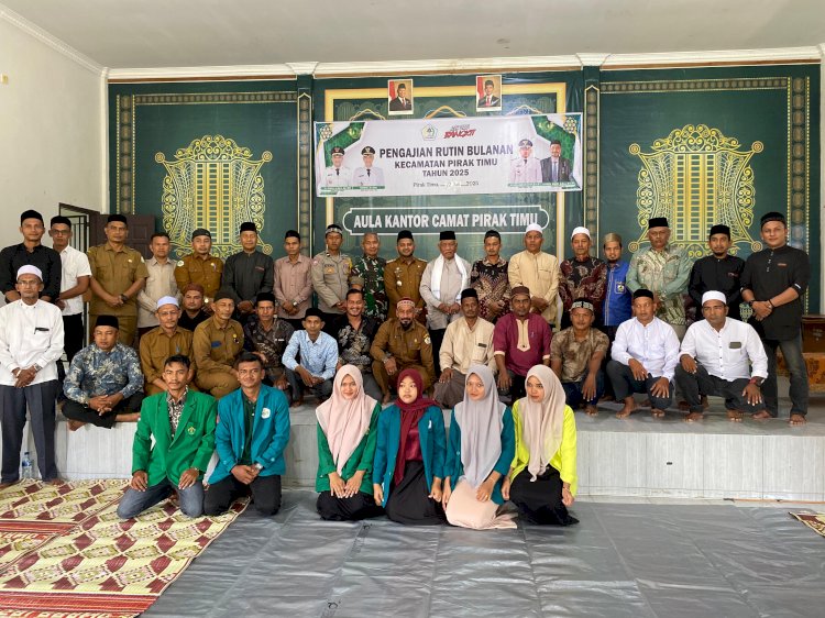 Pengajian Rutin Kecamatan Pirak Timu Dimulai, FOMA PT Turut Ambil Peran