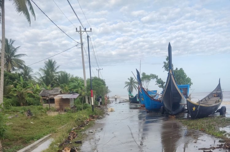 38 Rumah di Aceh Utara Hancur Akibat Abrasi Pantai, Ratusan Lainnya Terancam