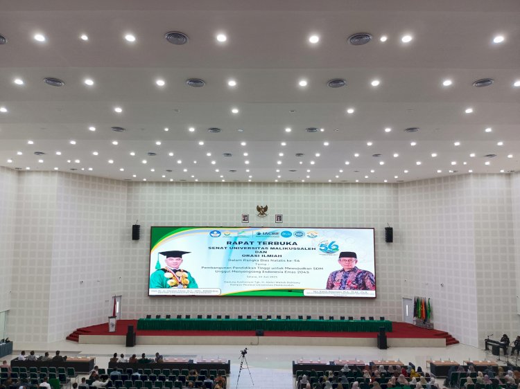 Unimal Gelar Rapat Senat Terbuka dan Orasi Ilmiah dalam Memperingati Dies Natalis ke-56