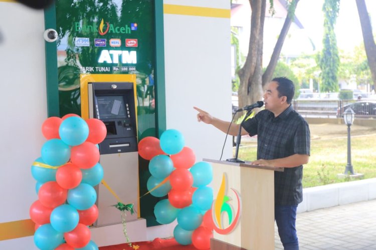 Wali Kota Lhokseumawe Resmikan ATM Drive Thru Pertama Bank Aceh
