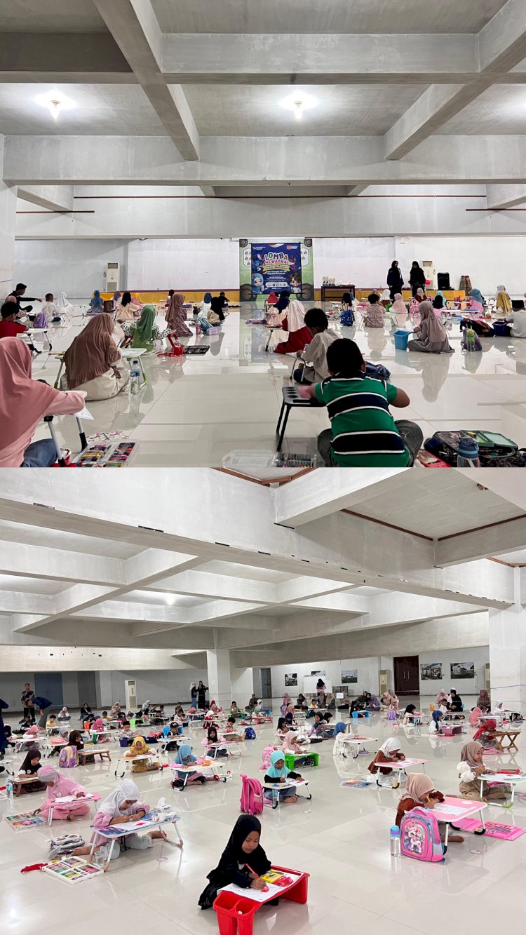 Remaja Masjid Agung Islamic Centre Lhokseumawe Gelar Lomba Mewarnai