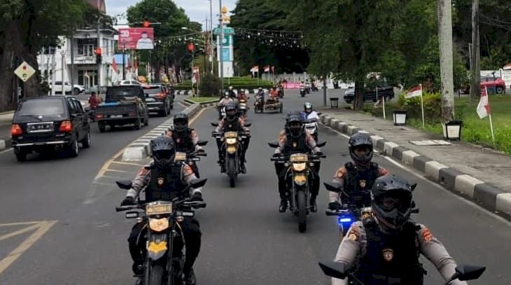 Polda Aceh Gelar Patroli Skala Besar, Warga Banda Aceh Sambut Positif