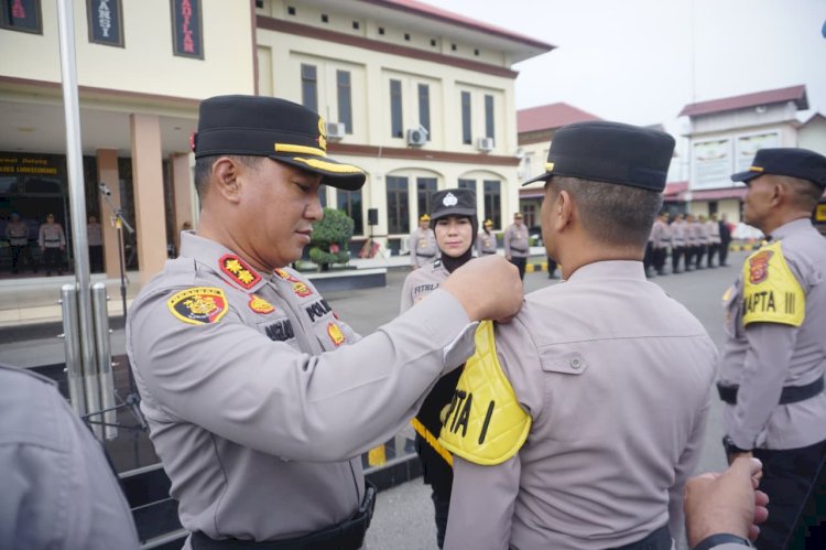 ‎Jabatan Pamapta dikukuhkan, Siap 24 Jam Amankan Lhokseumawe.