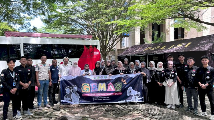 BEM Unimal Gelar Tenda Sehat Bersama TBM ISET FK Unimal dan PMI Lhokseumawe di Ahad Festival