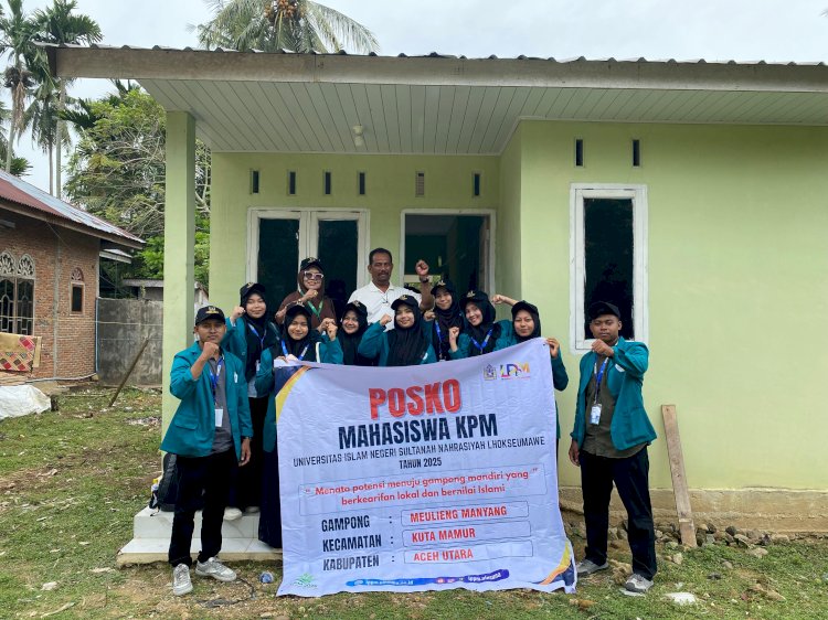 ‎Mahasiswa UIN Sultanah Nahrasiyah Lhokseumawe Kelompok 33 Laksanakan KPM di Desa Meuling Manyang