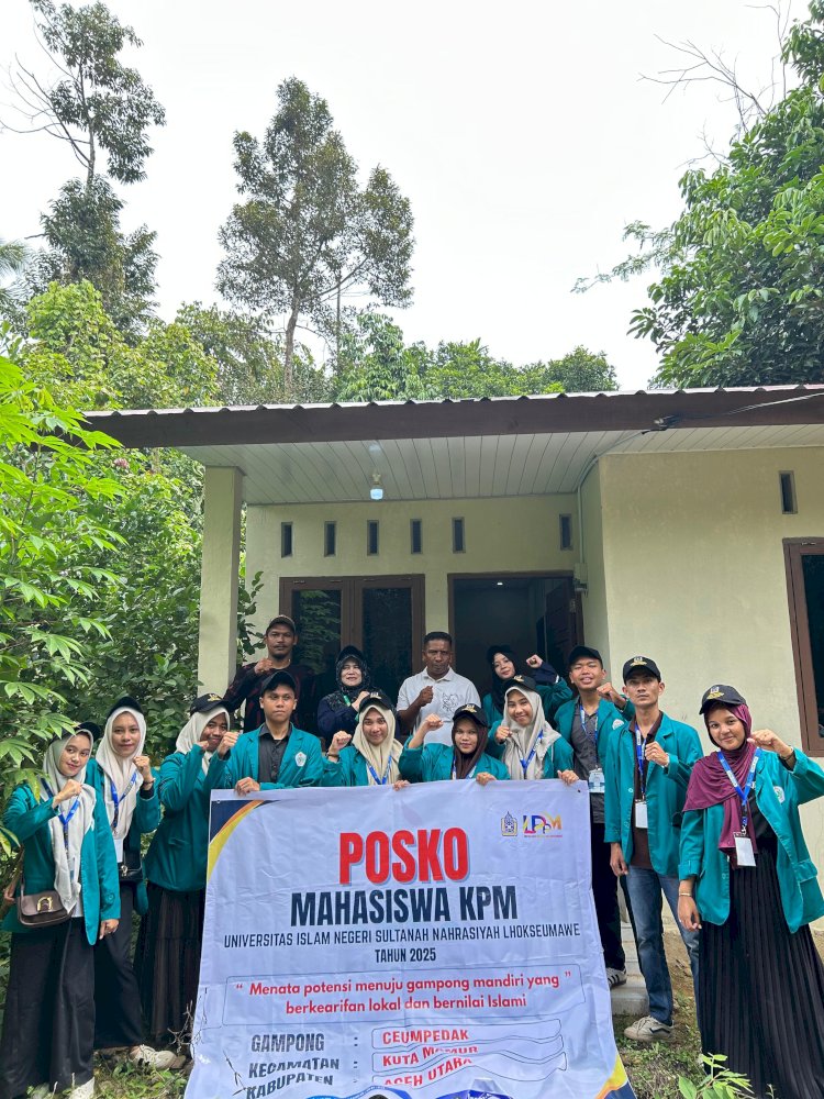 ‎Mahasiswa UIN Suna Lhokseumawe KPM Kelompok 45 di Cempeudak, Wujudkan Desa Mandiri