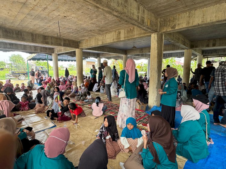 ‎Kelompok 48 KPM UIN Sultanah Nahrasiyah Turut Sukseskan Maulid Nabi di Gampong Meunasah Kumbang