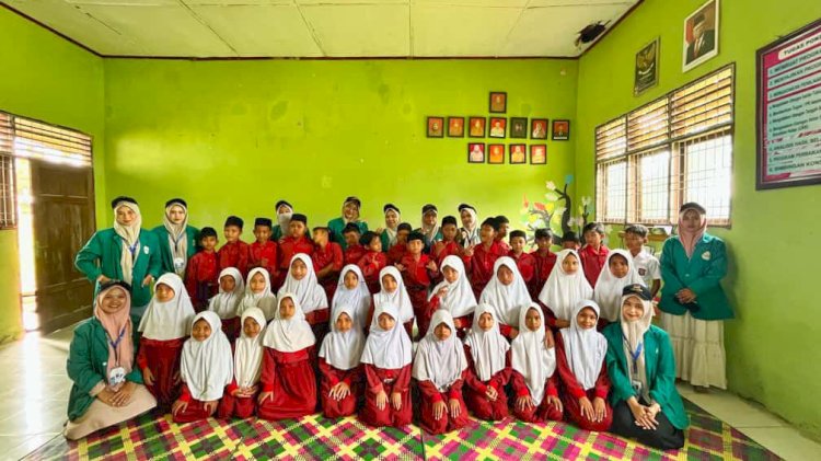 ‎Mahasiswi KPM Kelompok 27 UIN Sultanah Nahrasiyah Lhokseumawe Gelar Sosialisasi Anti-Bullying di SDN 4 Panton Rayeuk I