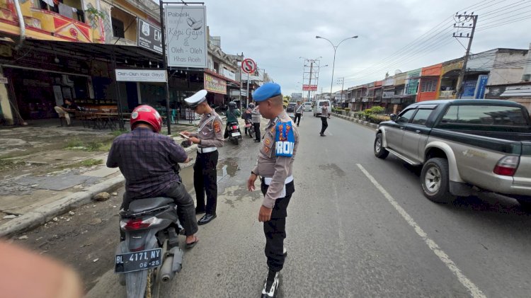 Propam Polres Lhokseumawe Awasi Ketat Pelaksanaan Operasi Zebra Seulawah 2025