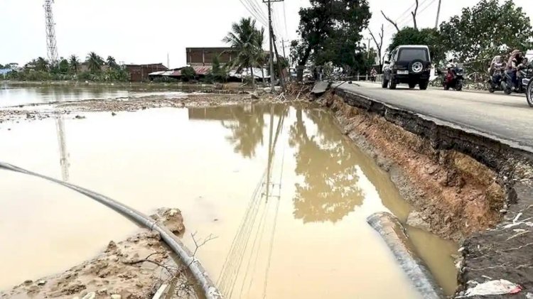 ‎Kerusakan Tanggul Krueng Pase di Aceh Utara Capai 17 Titik, Keureuto 6 Titik, Ancaman Serius bagi Warga