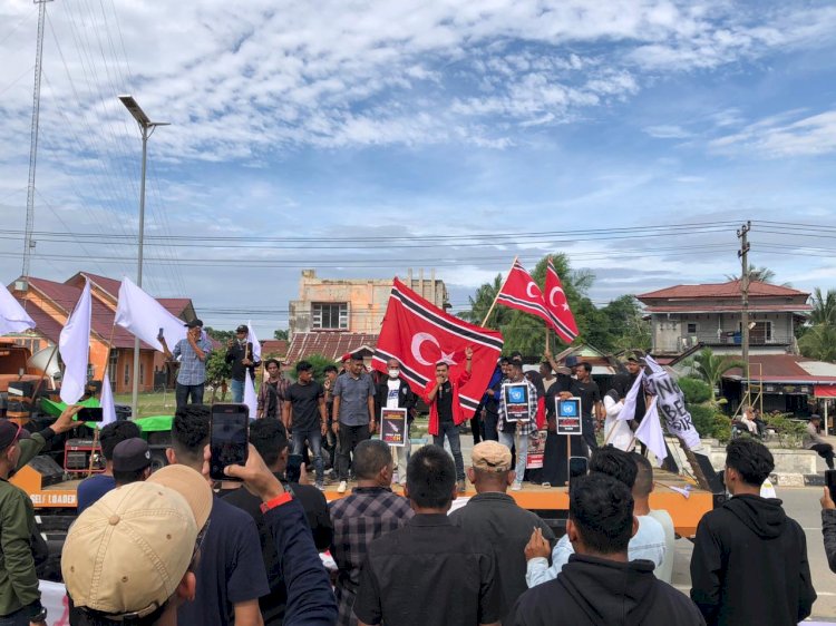 Massa GRAB Gelar Aksi Damai di Aceh Utara, Desak Presiden Tetapkan Banjir Aceh–Sumatera sebagai Bencana Nasional