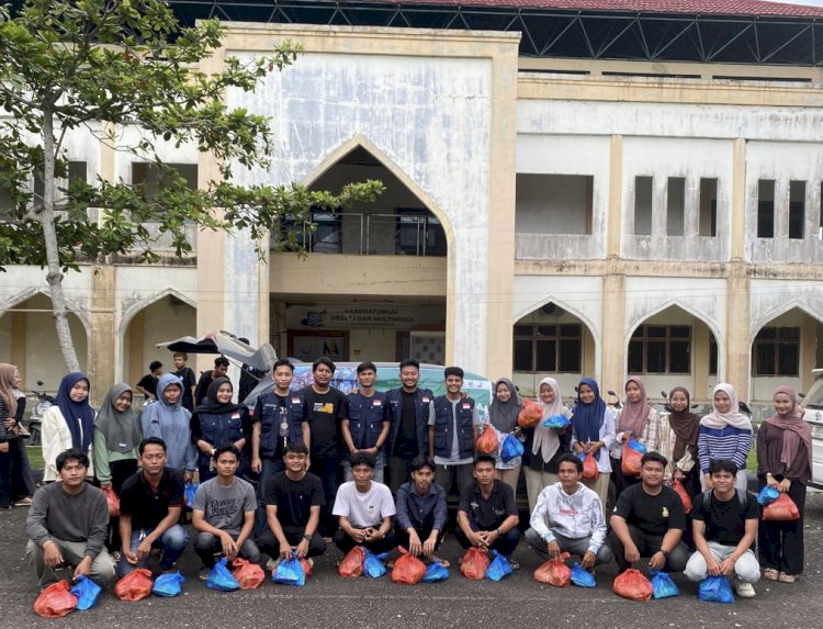 BEM Unimal Salurkan Bantuan Sembako untuk Mahasiswa Terdampak Bencana