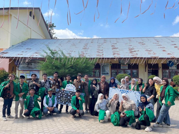 Lewat Mading, Mahasiswa KKN UNIMAL Bantu Anak Pulihkan Trauma Pasca Bencana