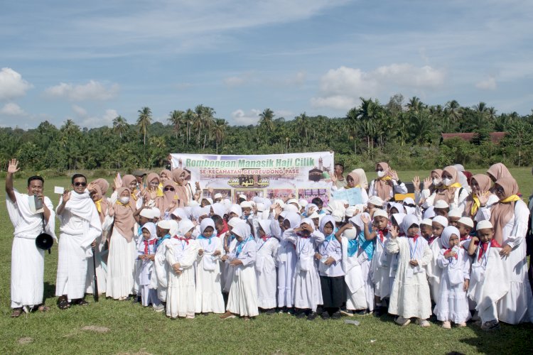 Tanamkan Nilai Ibadah Sejak Dini, 115 Anak PAUD Ikuti Manasik Haji di Geureudong Pasee