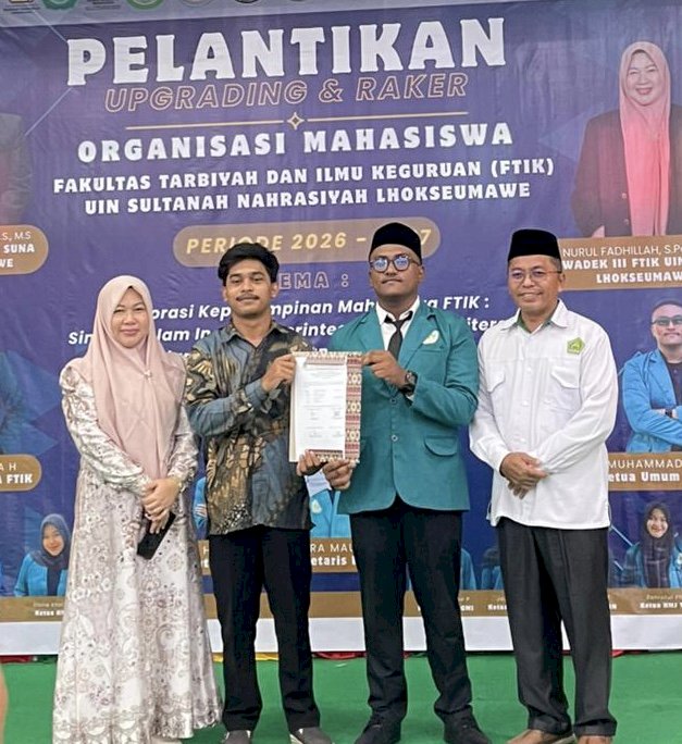 Muhammad Agha A Dilantik sebagai Ketua Umum DEMA FTIK, Serukan Gerakan Mahasiswa Berdampak