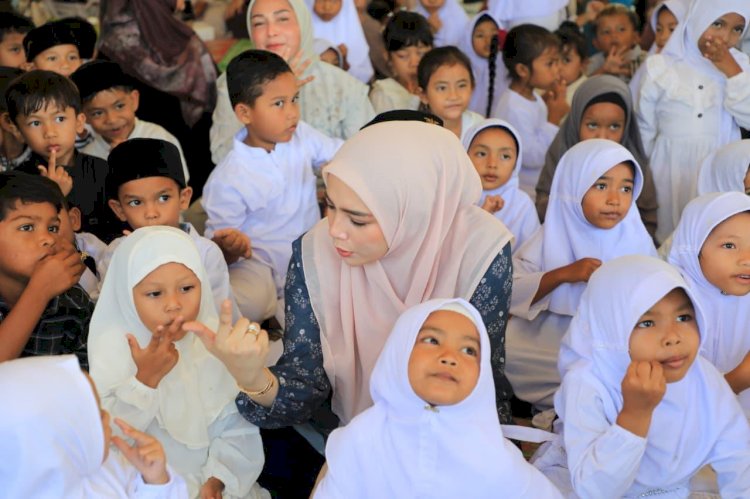 Pulihkan Senyum Anak Pascabencana, Bunda PAUD Lhokseumawe Gelar Trauma Healing di Ujong Pacu