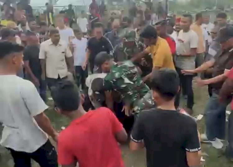 Ricuh di Lapangan Bumigas, Wartawan Diduga Dipukul Oknum TNI; PWI Aceh Masih Tunggu Kronologis Lengkap