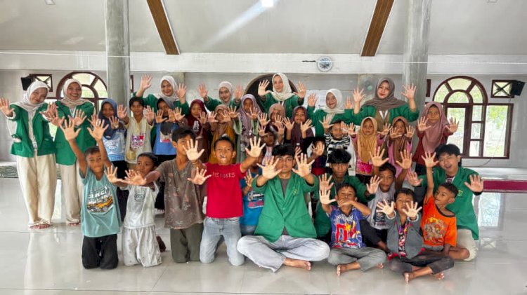 KKN Kelompok 14 Unimal Gelar Program BASUH Bersama Anak-Anak Desa Cot Mee
