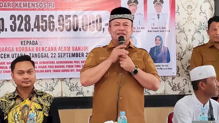 Dari Lhoksukon, Bantuan Banjir Tahap IV Mulai Disalurkan