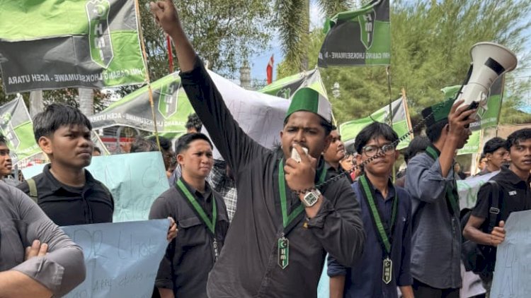 Dari MBG hingga APBK, Ini Tujuh Tuntutan HMI di DPRK Lhokseumawe