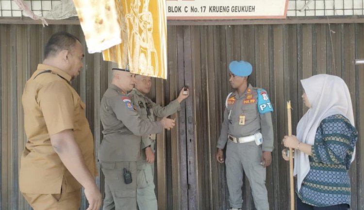 15 Ruko di Dewantara Disegel, Penyewa Tunggak Retribusi hingga Enam Tahun